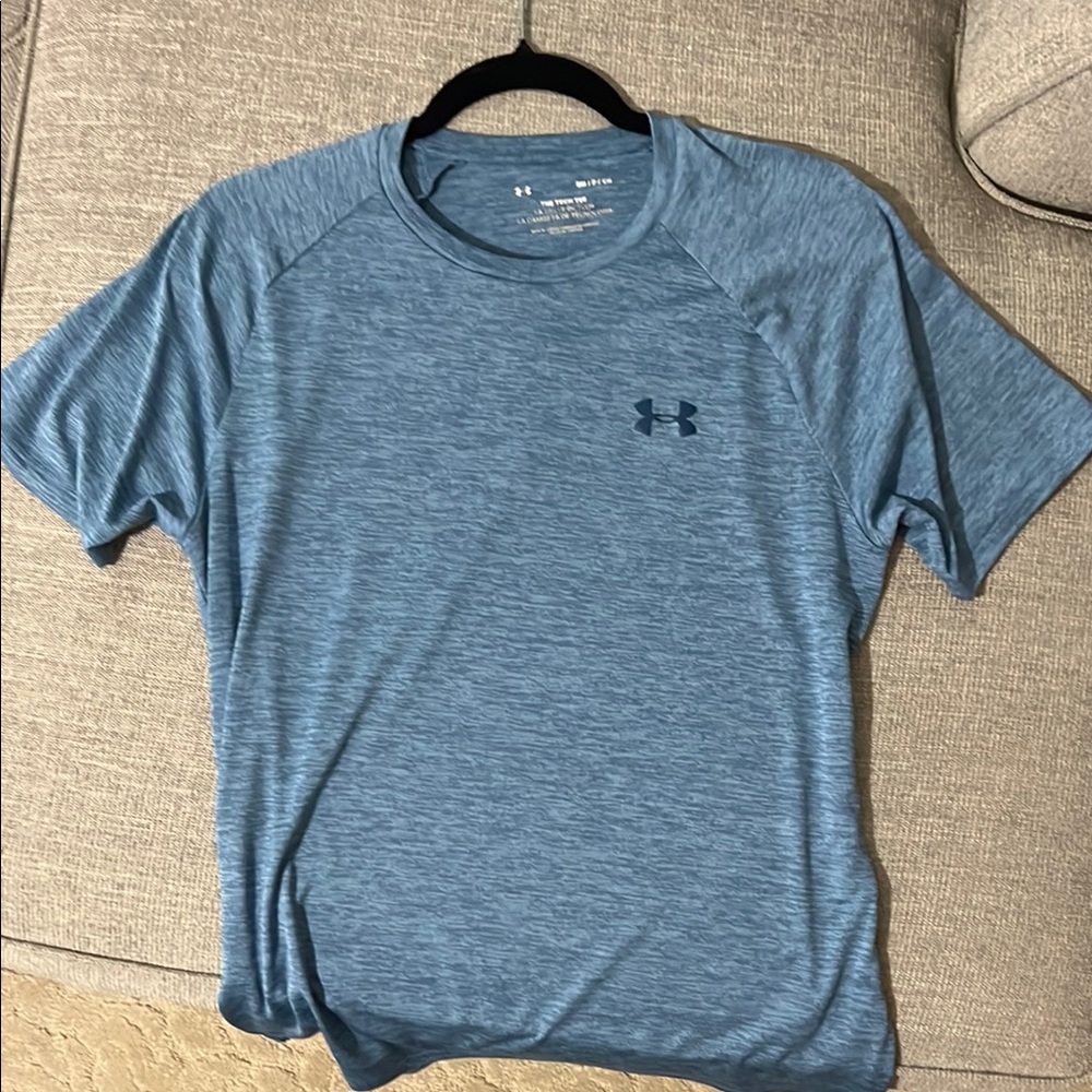 Under Armour Blue Short Sleeve Tee Moisture-Wicking